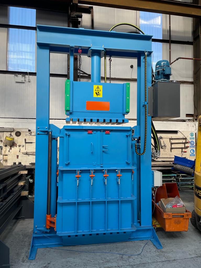 Vertical Single Box Textile Baler